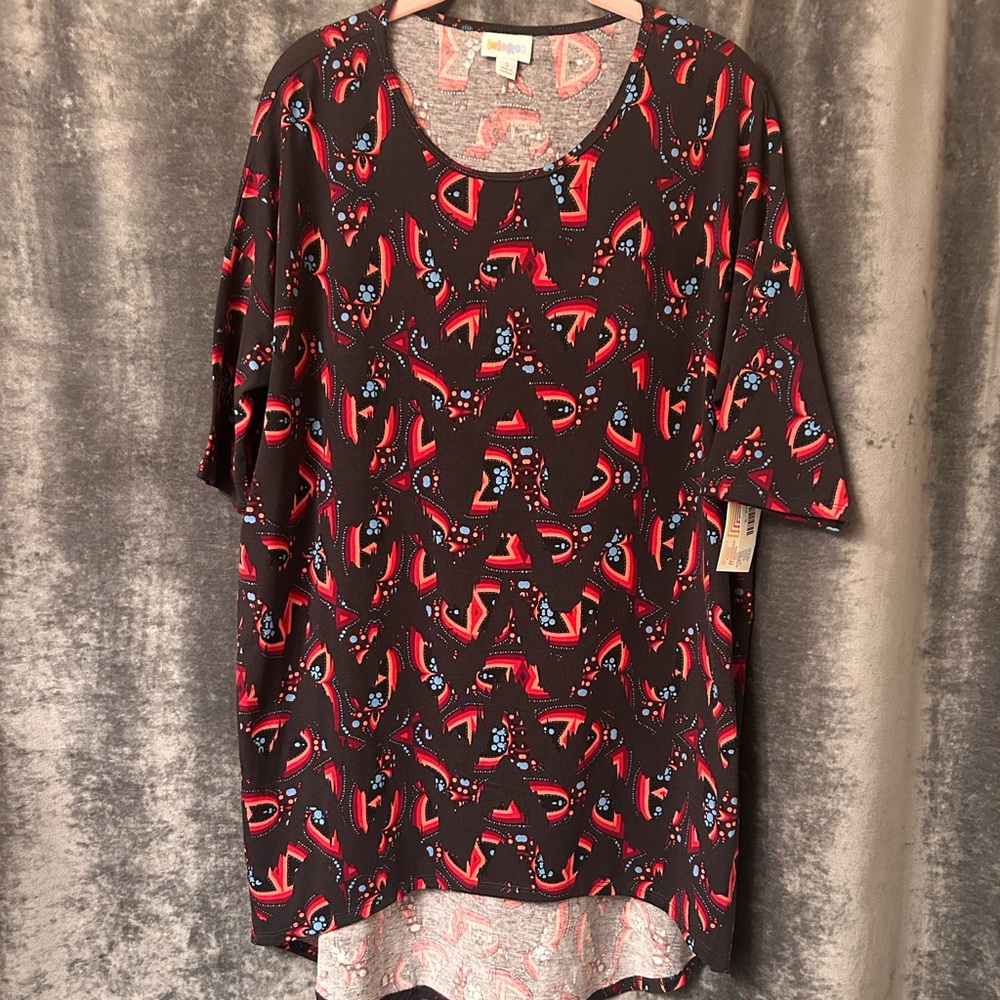 LulaRoe Irma Tunic Black/Multi S